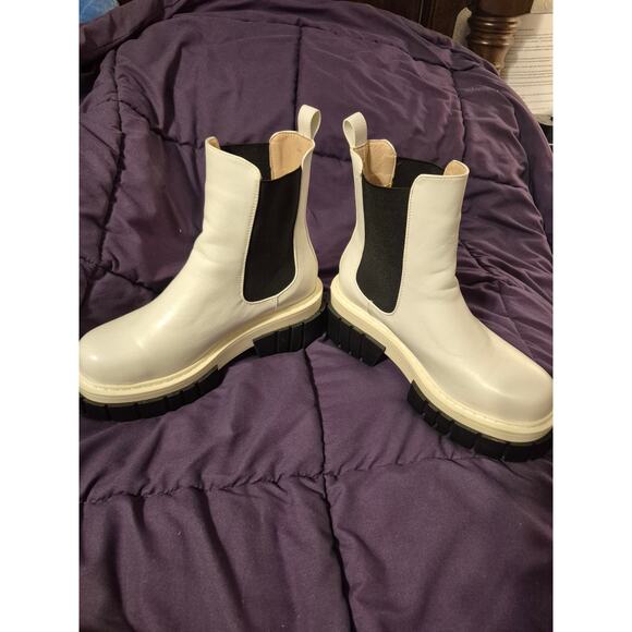 Azalea Wang White Platform Boots-Size 8.5_NWT - Picture 4 of 4